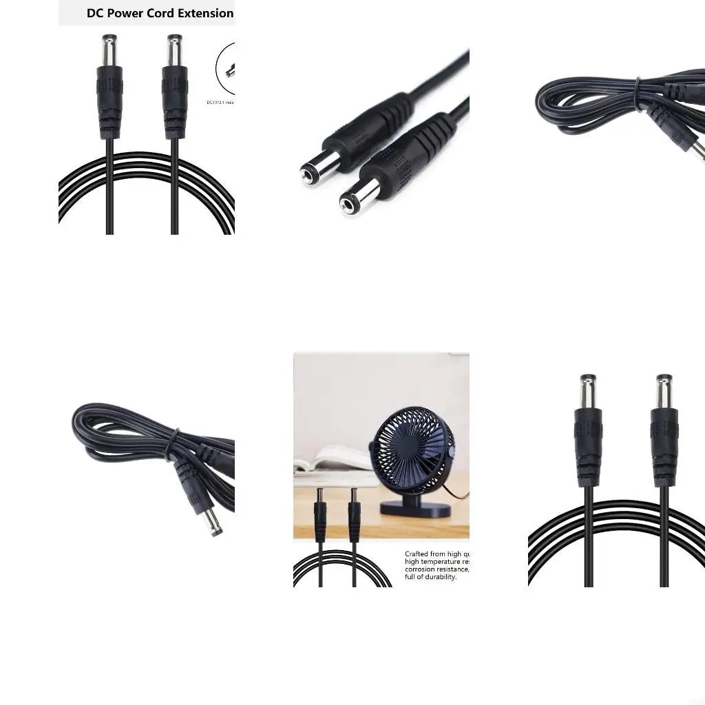 193A DC5.5x2.1mm/DC5.5x2.5mm Male Power Extension Line for Routers Cameras LED Light
