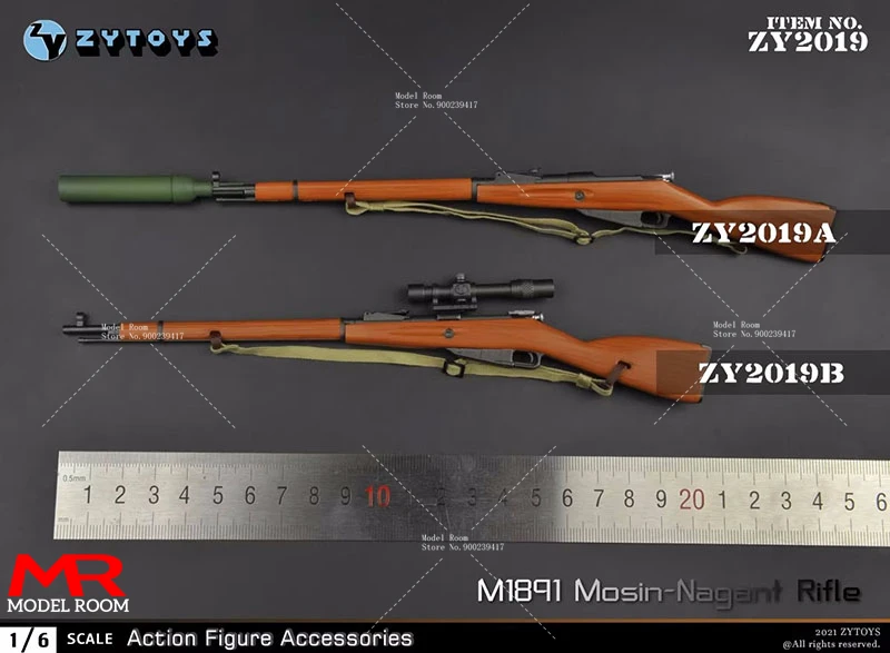 1/6 Scale Metal Sniper Rifle Model for 12'' Action Figure