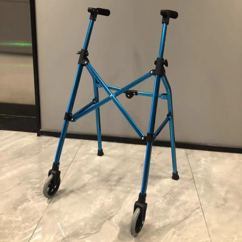 Lightweight and Foldable Rolling Walkers for Seniors Adults Compact Travel Walking Aids for Elderly Care Rehabilitation Walkers
