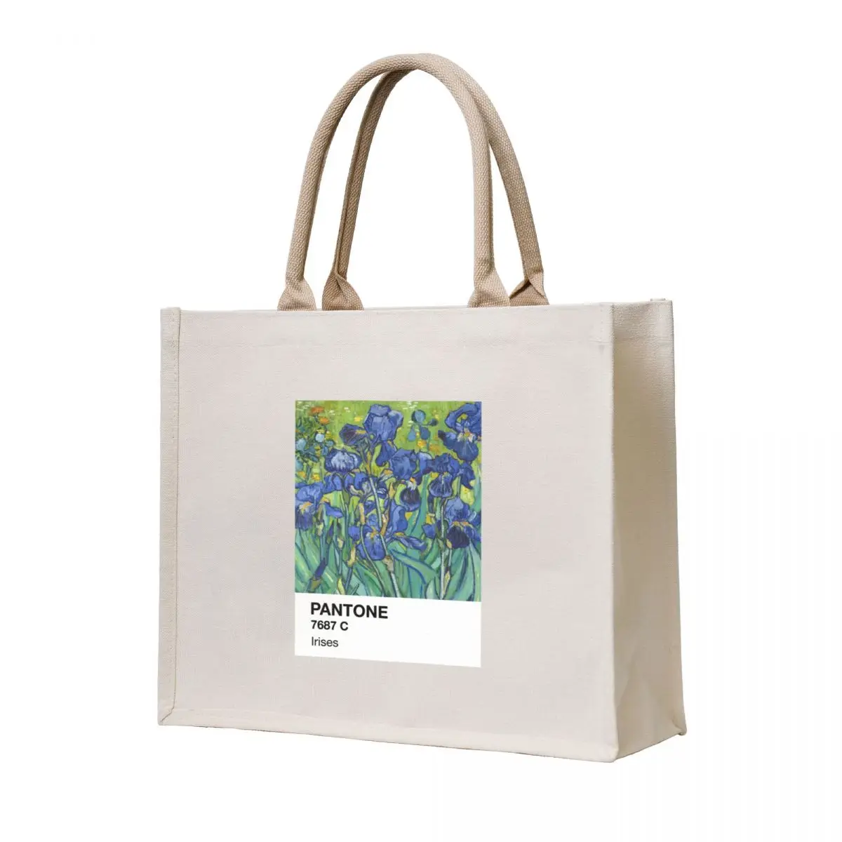 

Pantone Irises Tote Bag female bag shopping bag logo Beach Canvas