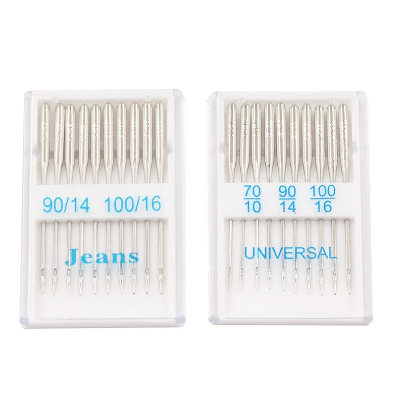 Sewing Machine Needles Jeans Universal Regular Point Sewing Needles Ball Point Head For Home Sewing Machine Supply Easy Install