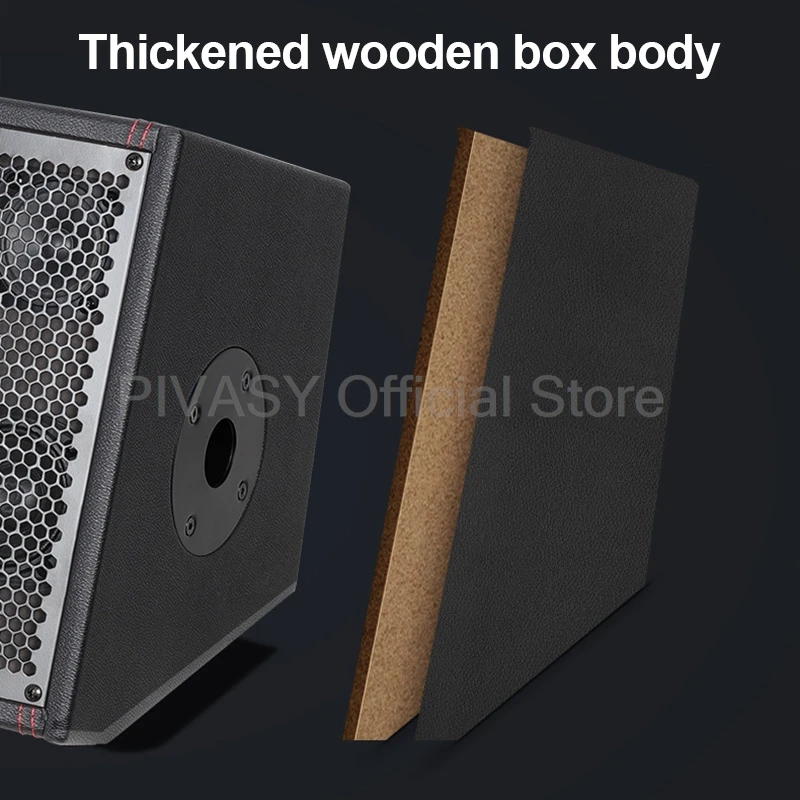 Мощный сабвуфер 180 Вт, деревянный Bluetooth-динамик, гитарный саксофон, звуковая коробка для игры и пения для прямой трансляции на открытом воздухе