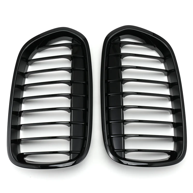 【Prix Goutte! !】 Grille de rein avant 1 jeu de calandre de pare-chocs noir brillant pour BMW F52 série 1 4D 2016-2020