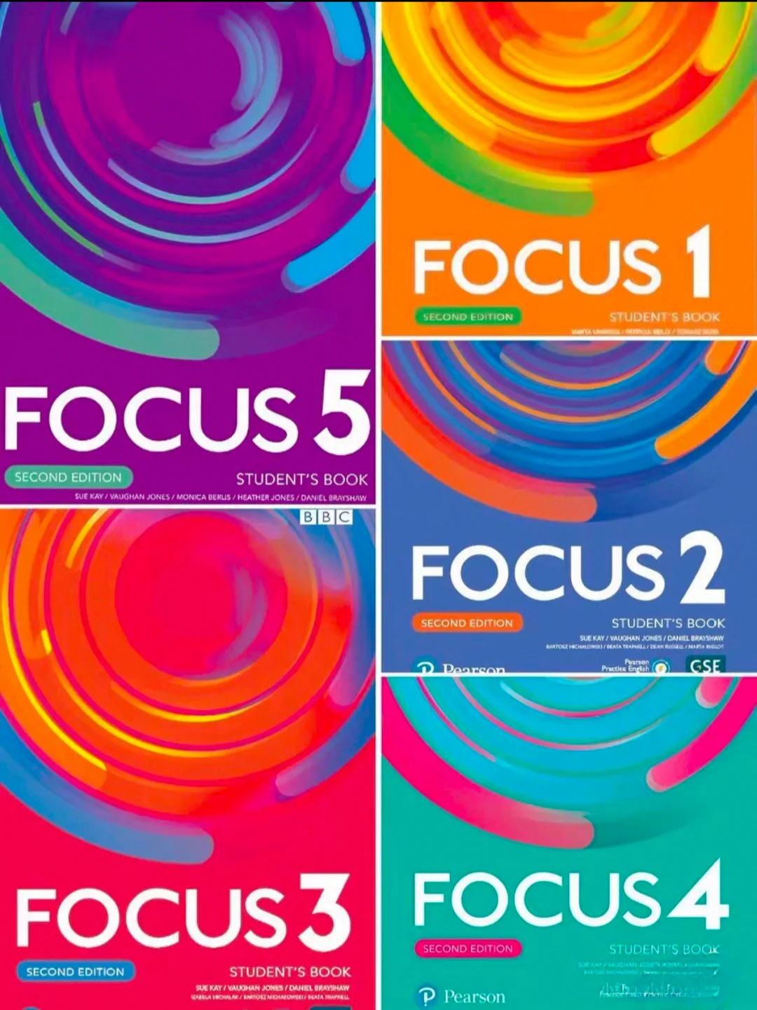 1 book Pearson Focus 1/2/3/4/5 Student's Book Second Edition BBC English Learning Textbook -CEFR A1-C1 Level English Course Book