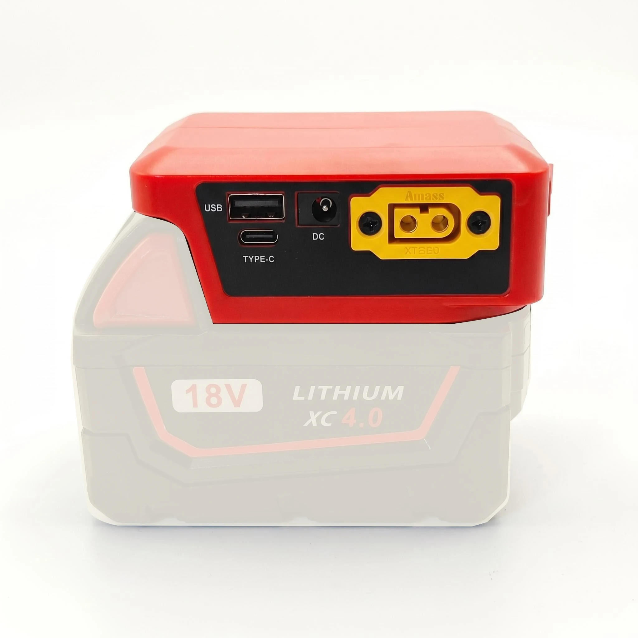 

DIY-адаптер для аккумулятора Milwaukee 18V, многофункциональный адаптер, аварийный источник питания, двойной интерфейс, быстрая зарядка (без аккумулятора)
