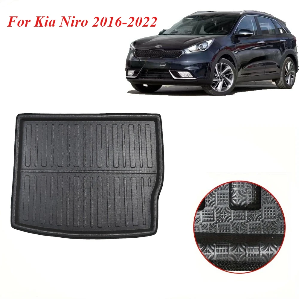 Für Kia Niro 2016-2022 Kofferraummatte Allwetter Vorder- und Heck-Laderaummatte Fußmatten Zubehör Innenausstattung Nachrüstteile EVA