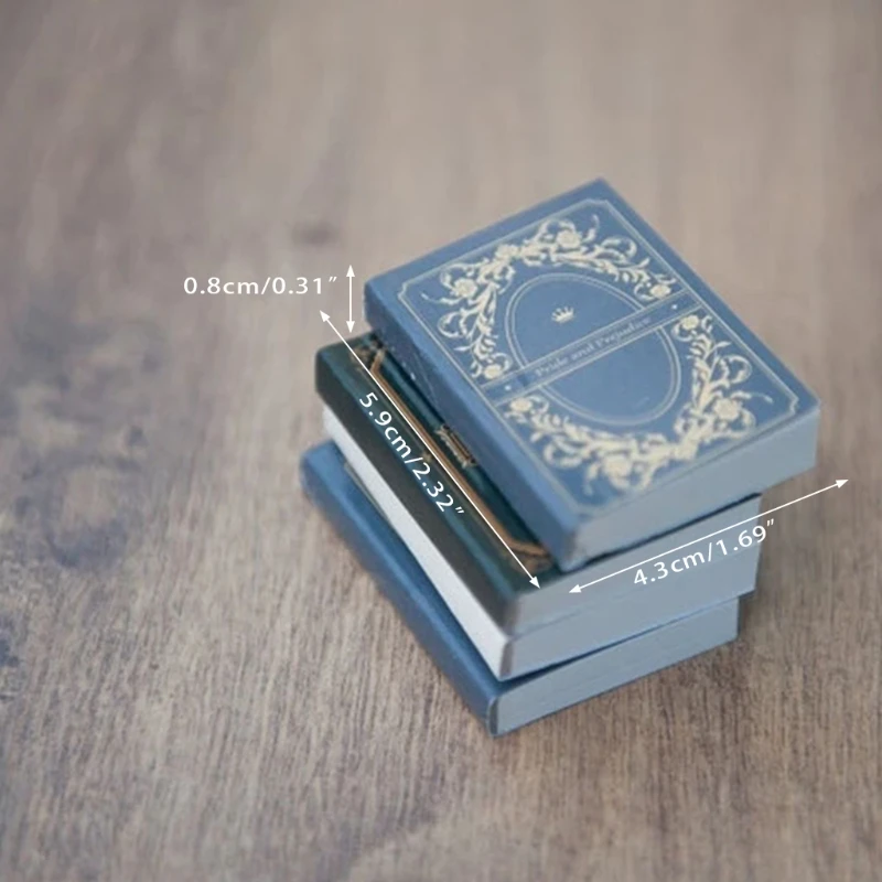 4 Pcs Retro Mini Books Newborn Photography Props Decorations Infant Photo Shooting Assisted Baby Accessories