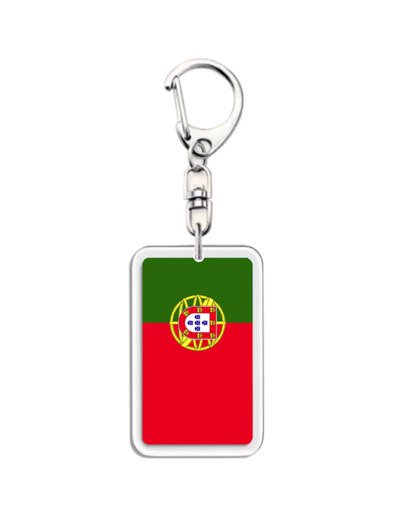 Chaveiro com pingente de bandeira de portugal, para mulheres e homens, acrílico, bandeira de portugal, étnico, carro, chaveiro, nova tendência, joias, presentes