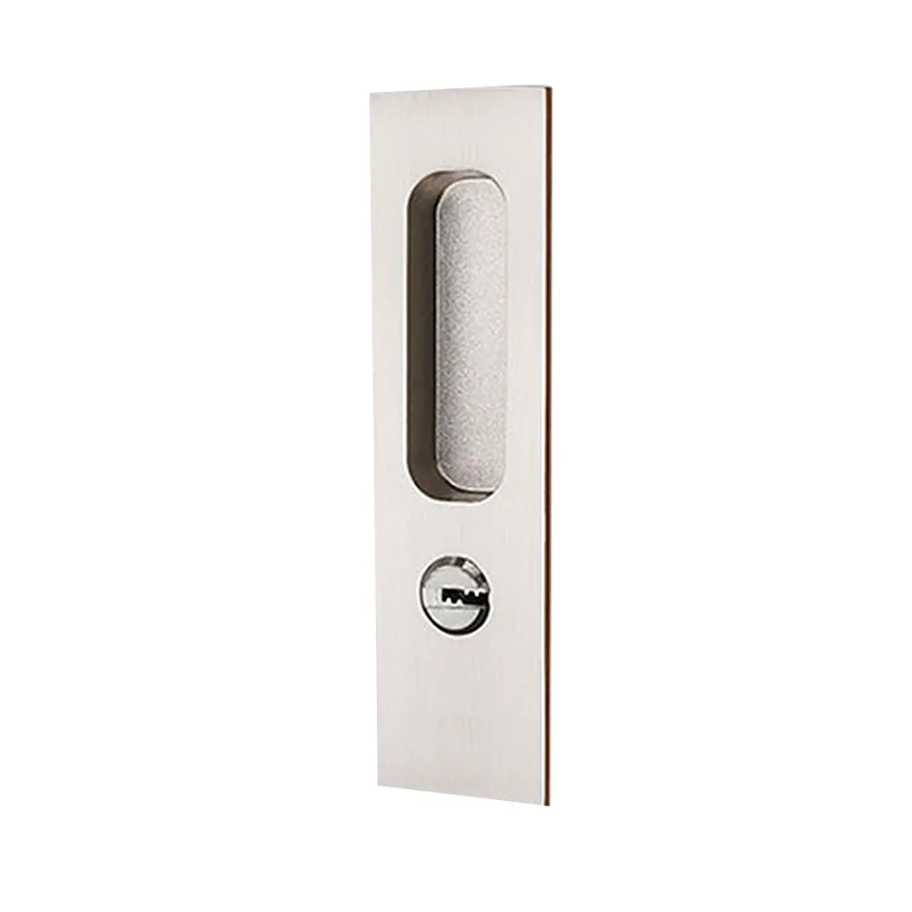 Hidden Door Lock for Wood Barn Doors Zinc Alloy Solid Knob Thickened Widened Sliding Door Latch Lock Key Unlockable Both Sides