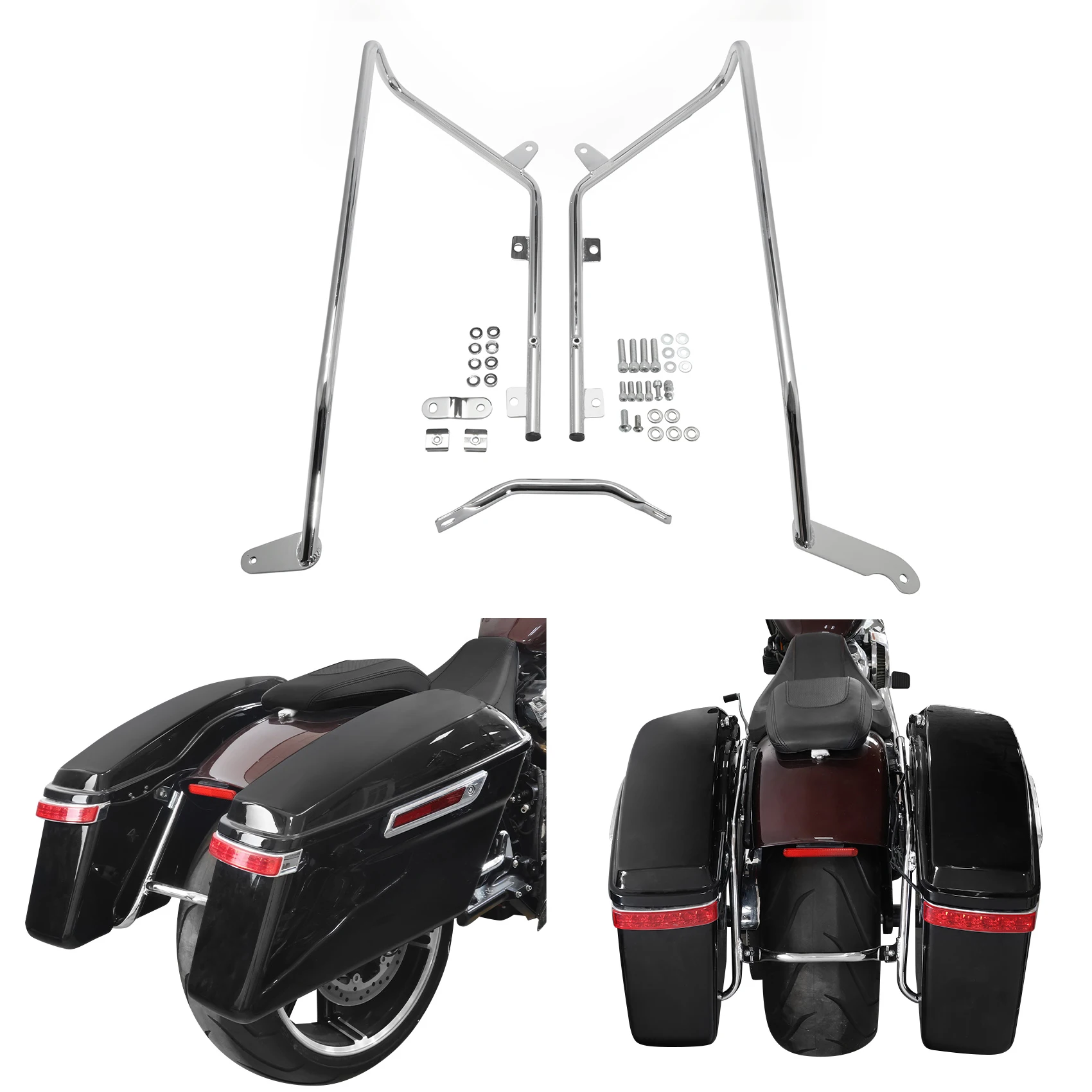Motorcycle Hard Saddlebag Conversion Bracket Kit For Harley Softail Fat Boy 2018-2025 2024 2023 view 6