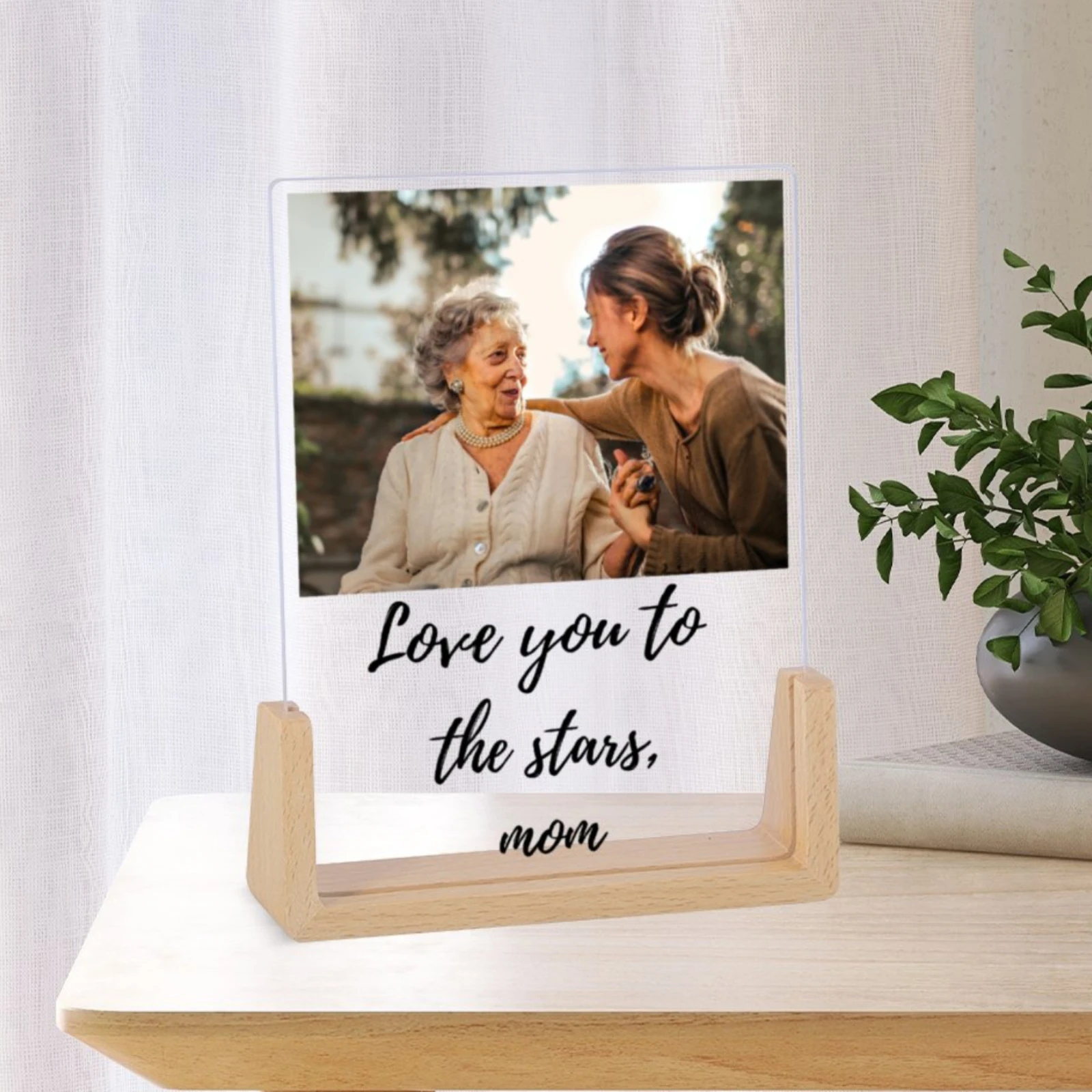 

Custom Mother's day Gift Photo Frame Personalized Decoration Picture Frame with Love You to the Stars for Mom Birthday Gifts