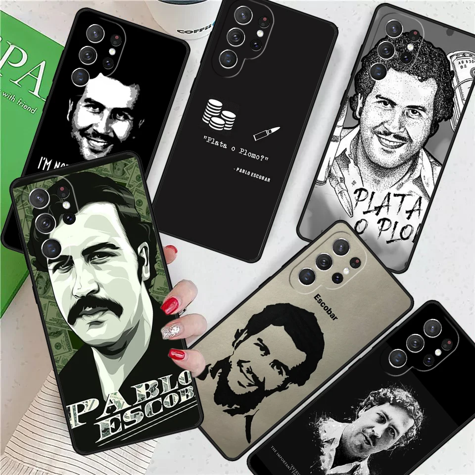 Pablo Escobar For Samsung Galaxy S24 Ultra S21 S22 S8 S9 S10E Note 10 20 Plus FE S23 Phone case Cover Coque