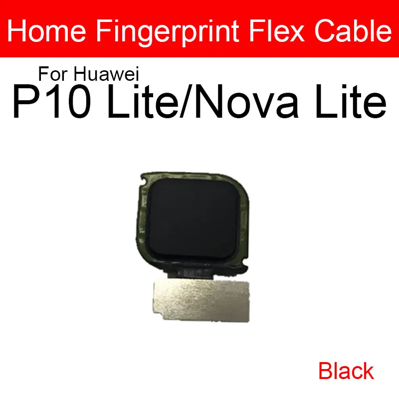 Fingerprint Sensor Home Button Flex Cable For Huawei P10 Lite/Nova Lite PRA-LX2 WAS-L03T WAS-LX1 Menu Touch ID Flex Ribbon