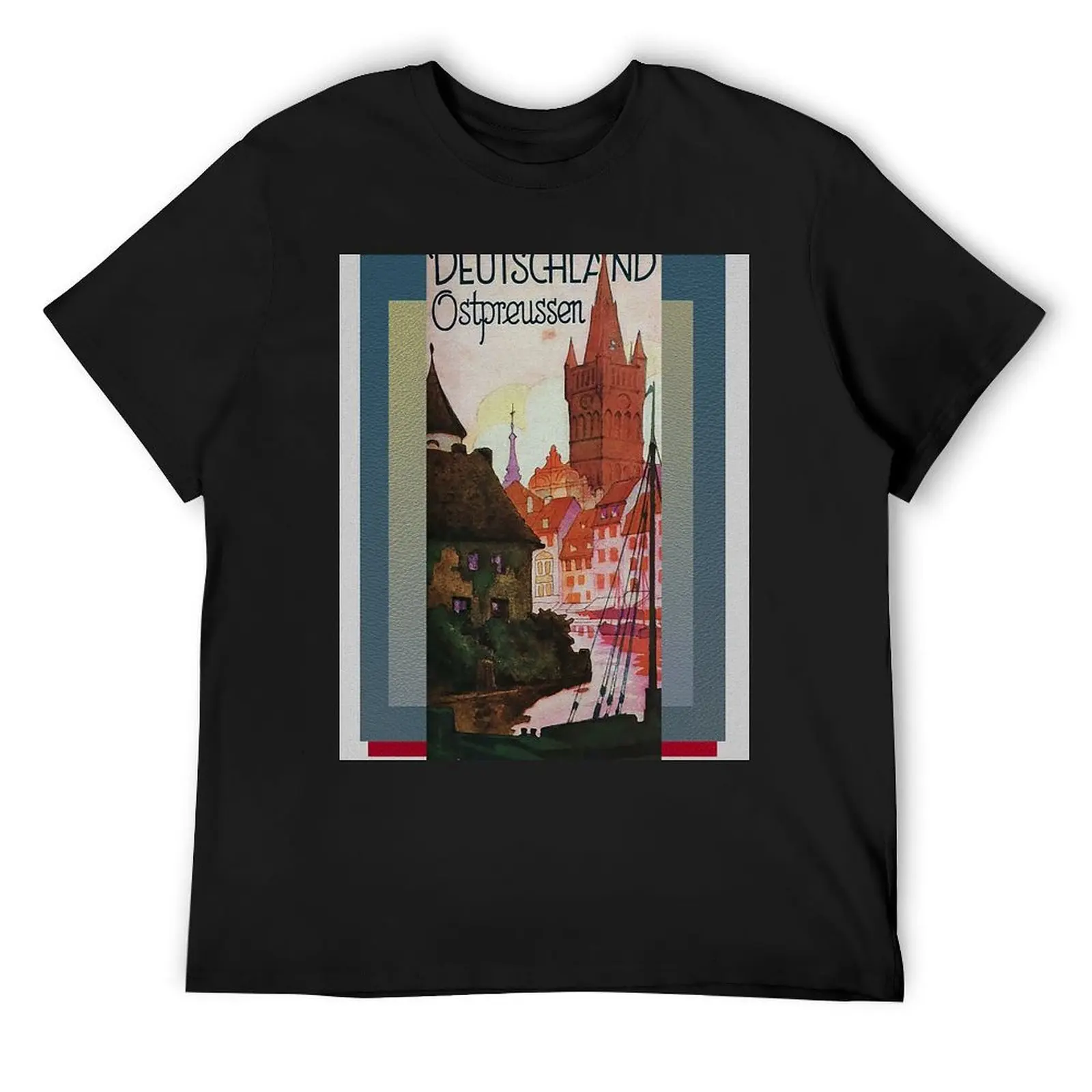 

Ostpreussen Tourist Brochure Cover T-Shirt customs quick-drying t shirts for men cotton