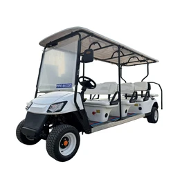 2 4 6 8 Seats Golf Cart Shuttle Electric Car 72V Lithium Battery Powered Tourist Sightseeing Classic 10 12 Seater Golf Car