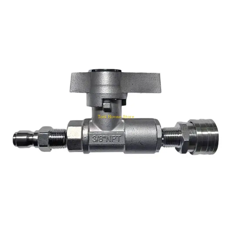 

Heavy Dutys Steel Ball Valves Pressure Washer 5000PSI DN10 Leakproof Design