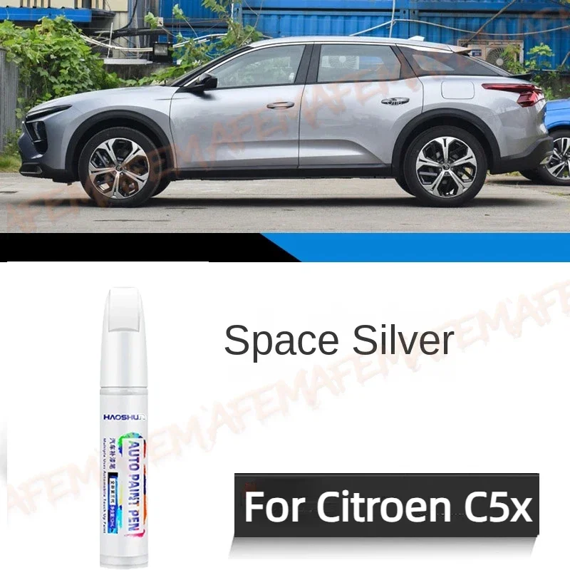 Car Touch Up Paint Pen Scratch Repair Scratch Remover Wax PainFor Citroen Versailles C5x  C5-X Paint Fixer Pearlescent White C5x