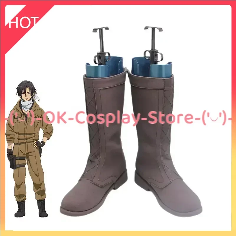 

[Custom Made] Shinei Nouzen Cosplay Shoes Anime 86 Eighty Six Cosplay Prop PU Leather Shoes Halloween Carnival Boots