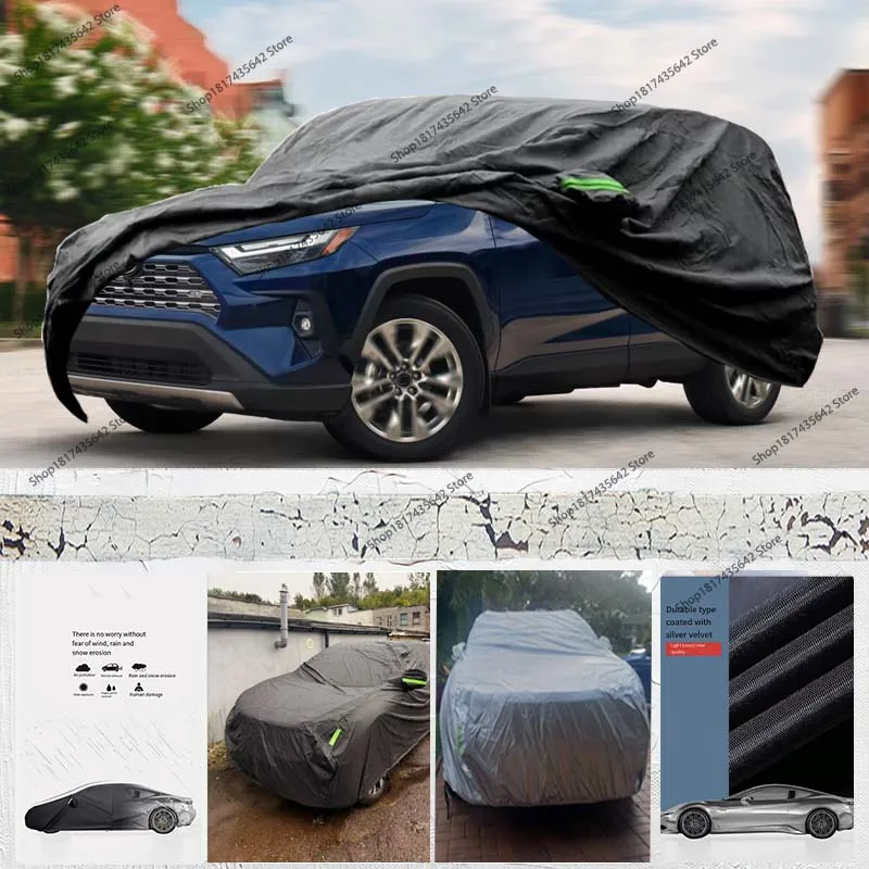 غطاء حماية كامل للسيارة تويوتا RAV4 2012-2022 210D أكسفورد في الهواء الطلق غطاء سيارة كامل حماية ظلة الغبار #1