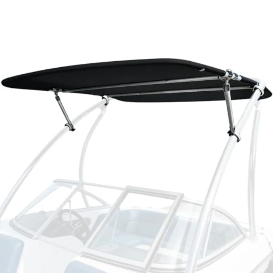 Toldo Universal para Torre de Wakeboard con Lona 600D y Estructura de Aleación de Aluminio para Torres de 2-2.5 Tubos en Embarcaciones Bass y Jon Boats