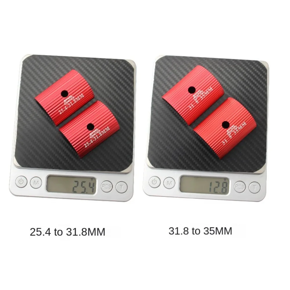 Aluminum Alloy Bicycle Handlebar Stem 25.4mm to 31.8mm/31.8mm to 35mm Spacer Conversion Shim Bike Bar Bore Adjuster Adapter