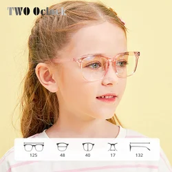 Kids Eyeglasses Frame Clear Transparent Glasses Girl Boy Children Square Glasses No Grade Myopia Frame Anti Blue Light Eyewear