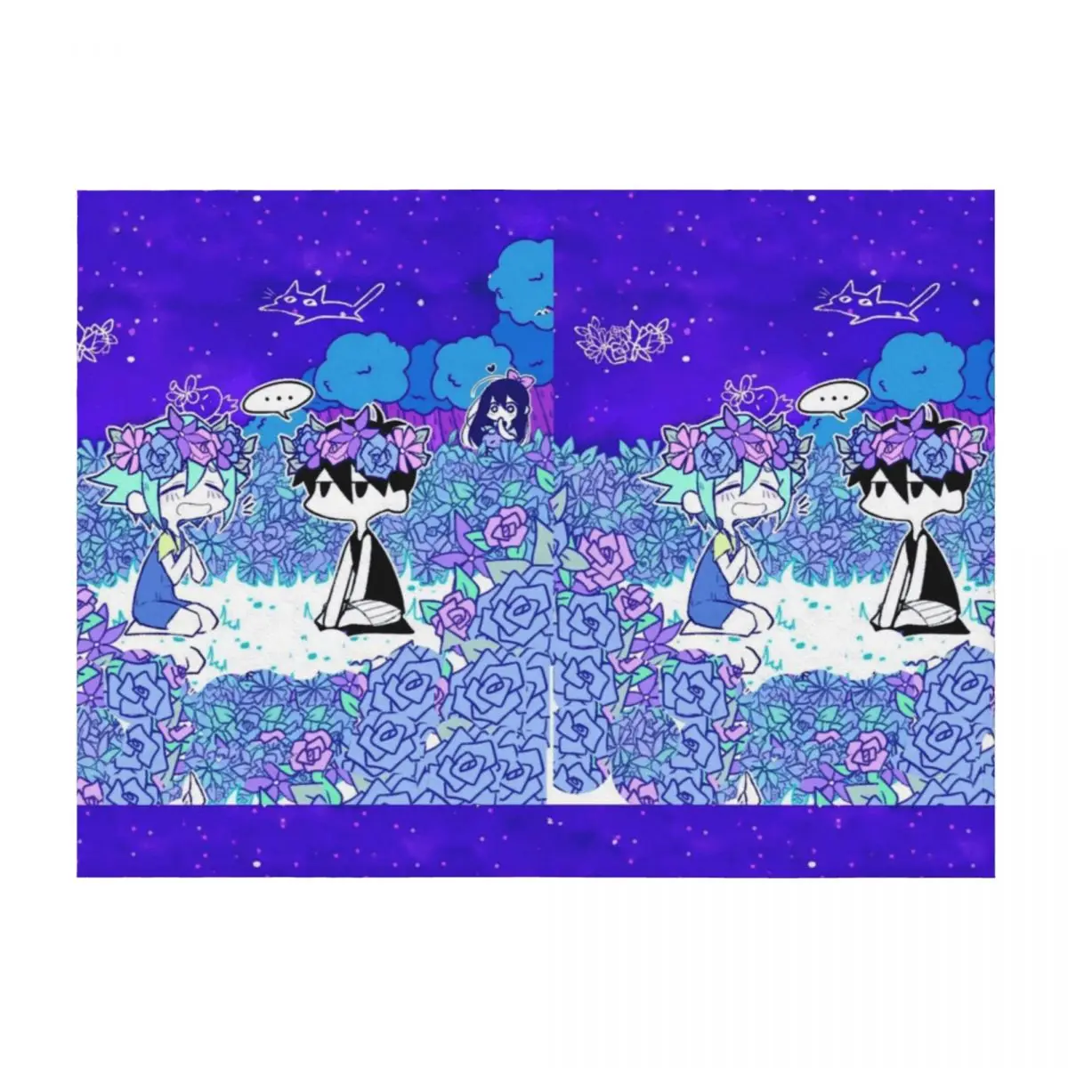 

Omori Basil And Folower Sticker - Omori Basil And Folower Poster Throw Blanket Blankets For Sofas sofa bed Sofas Bed Blankets