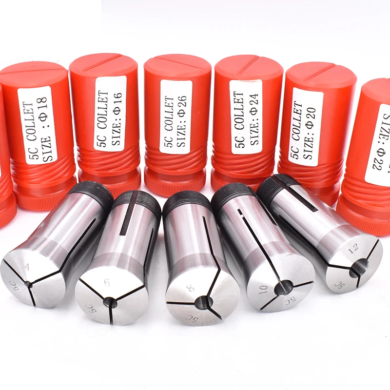 Imagem -06 - tipo Redondo 5c Pinça Primavera Pinça Chuck Faixa de mm mm 10 mm 12 mm para Máquina Cnc Ferramenta de Torno de Fresagem Peças por Conjunto
