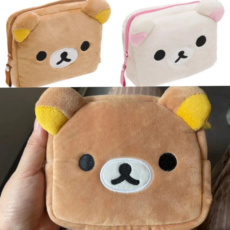 Hot Sale Rilakkuma Korilakkuma Multi Case Cute Makeup Organizer Storage Bag Cartoon Bear Cosmetic Bags Vanity Beauty Case Custom