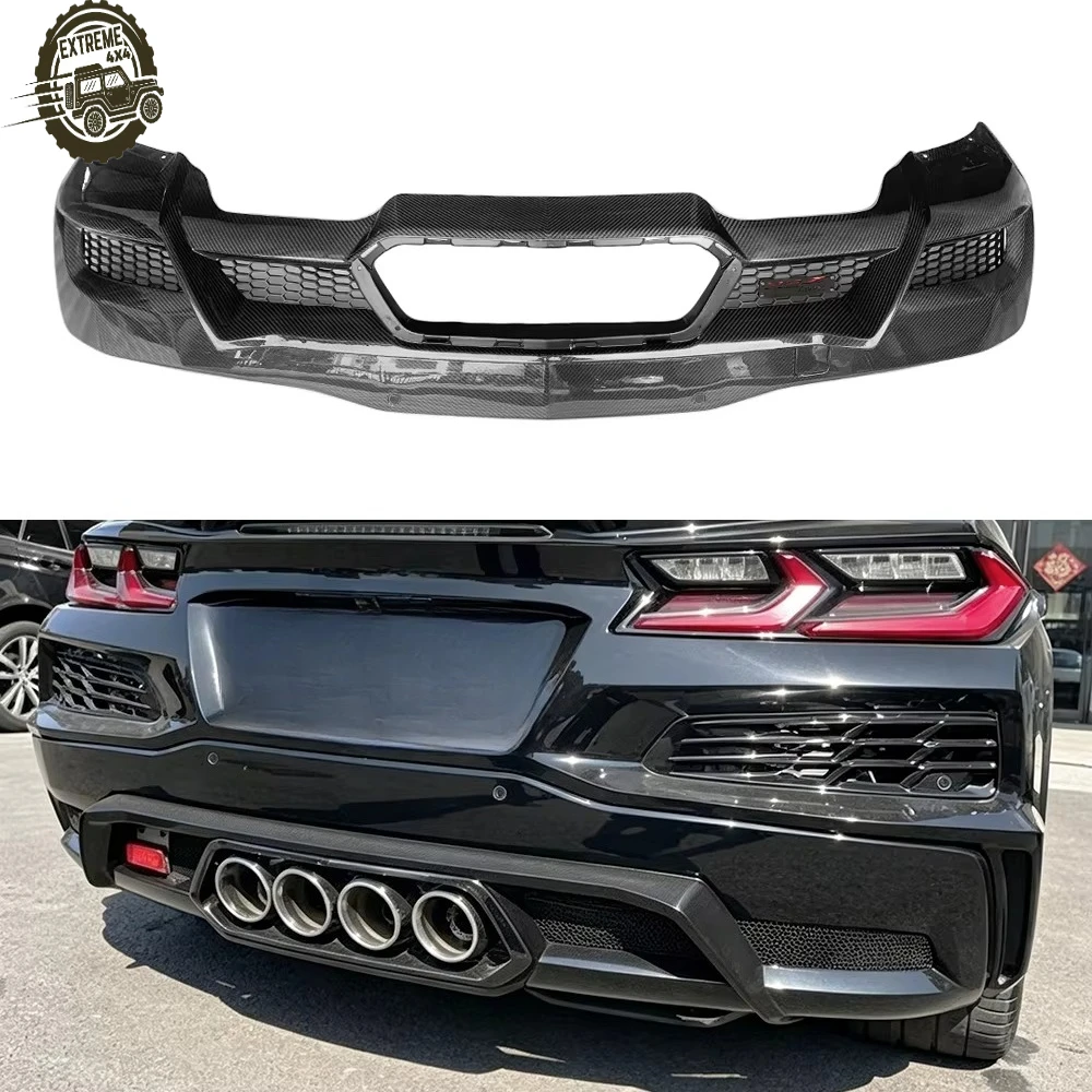 

New Arrival Carbon Fiber OEM Style Rear Diffuser Upgrade for Corvette C8 Z06 Easy Replace Rear Bumper Lip