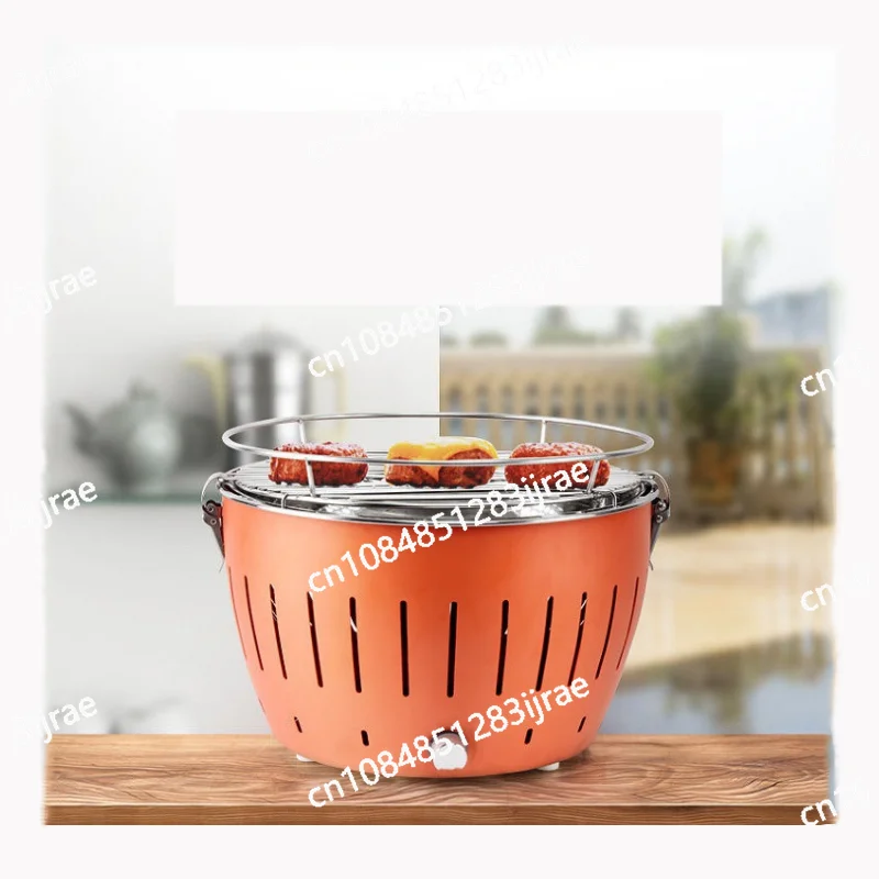 

Smokeless BBQ Stainless Steel Grill Grill Charcoal Grill with Travel Bag USB Charging/Battery Temperature Control