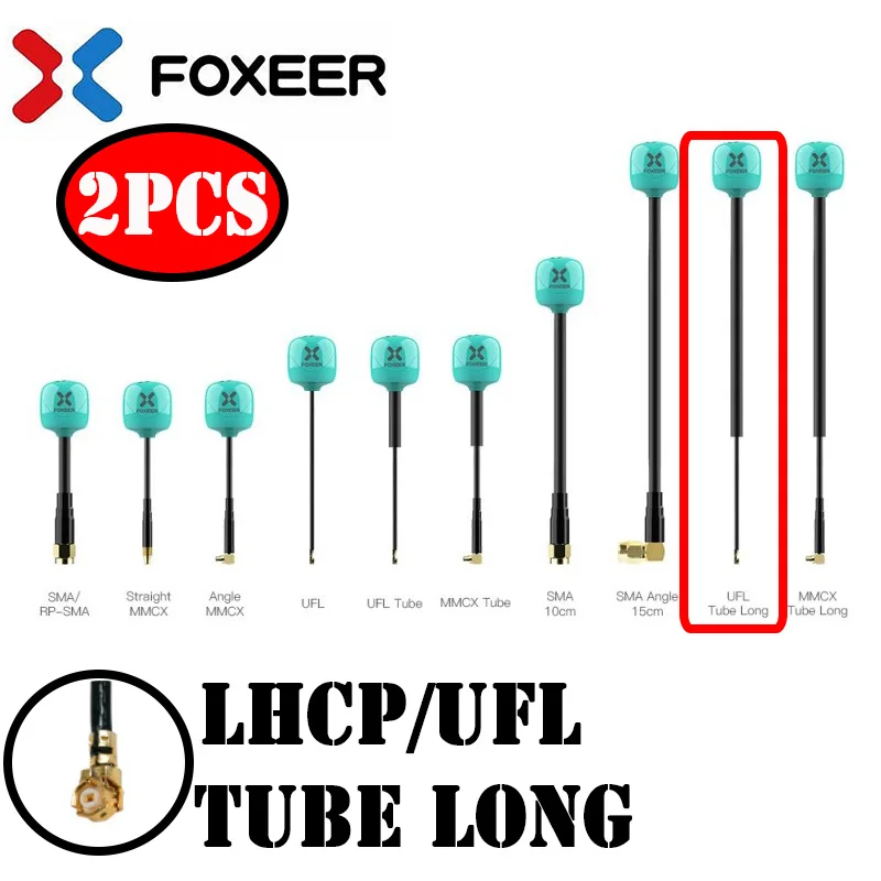 NONE 2PCS Foxeer Lollipop 4 Plus FPV Antenne 5,8G 2,6 DBI RHCP LHCP SMA RPSMA UFL MMCX FPV Omni LDS Antenne für FPV Racing Drone 9