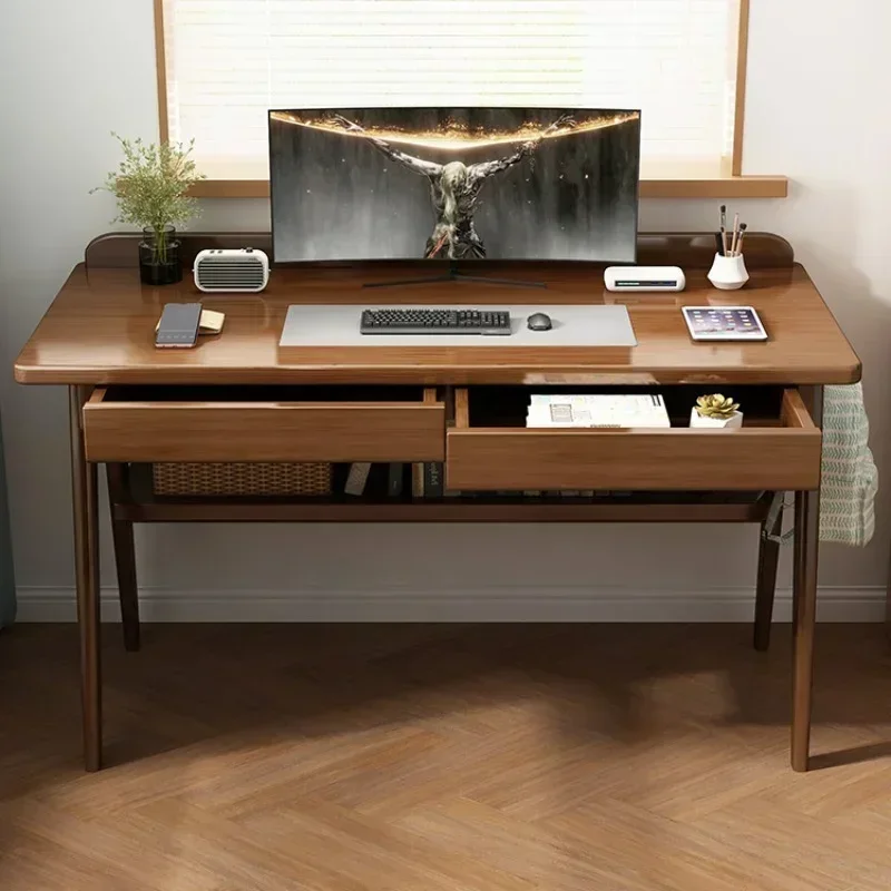 

A Wood Secretaire Office Desks Study Bedroom Simplicity Write Office Desks Computer Modern Bureaux Meuble Work Furniture QF50OD