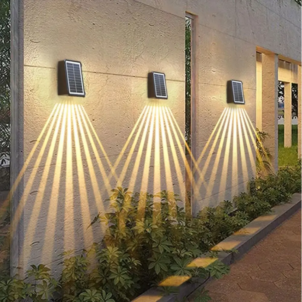 

Automatic Lighting Solar Wall Lamp Up and Down IP65 Waterproof Atmosphere Decoration Spotlights Easy To Install Wall-mounted