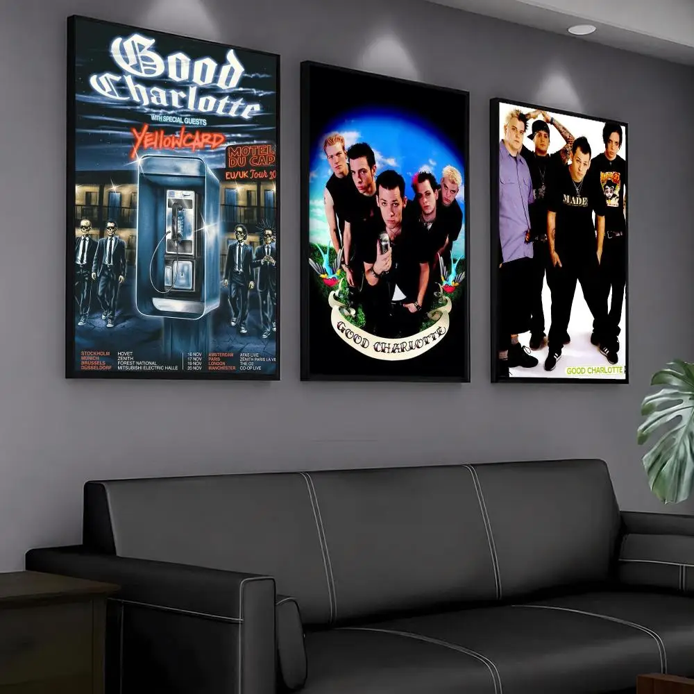 band G-Good Charlotte-E Painting Calligraphy Artwork for Home Bedroom Office Wall Decoration Gift