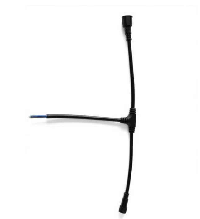 2 3 4 Pin T-Type Cable Splitter Connector 0.75 Square Wire Line Tee Outdoor Waterproof Light String  LED Lighting Connect Cable