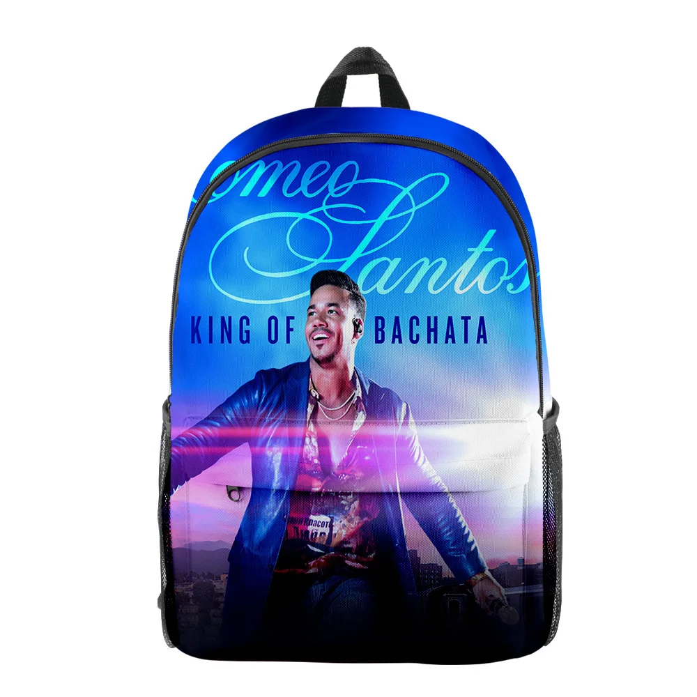 

Romeo Santos Harajuku New Anime Backpack Adult Unisex Kids Bags Casual Daypack Backpack School Anime Bags Back To School