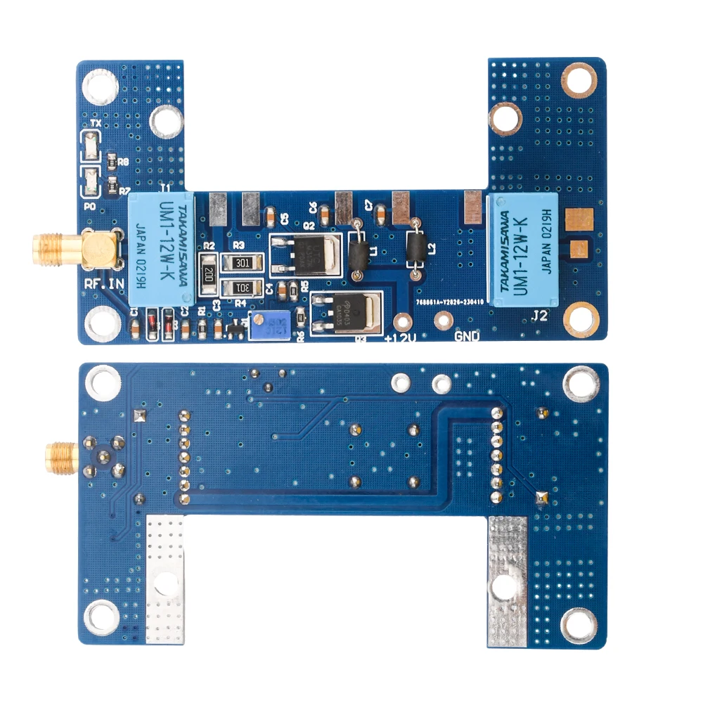 DC12-13.8V Radio RF Power Amplifier Board Transceiver Conversion 10-80W for RA30H4047M RA60H4047M Ham VHF walkie-talkie