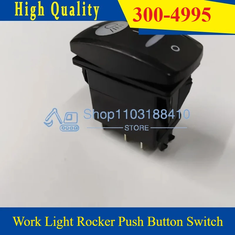 

300-4995 3004995 Кулисный кнопочный переключатель рабочего освещения для деталей строительной техники Caterpillar, аксессуары для экскаваторов, новинка
