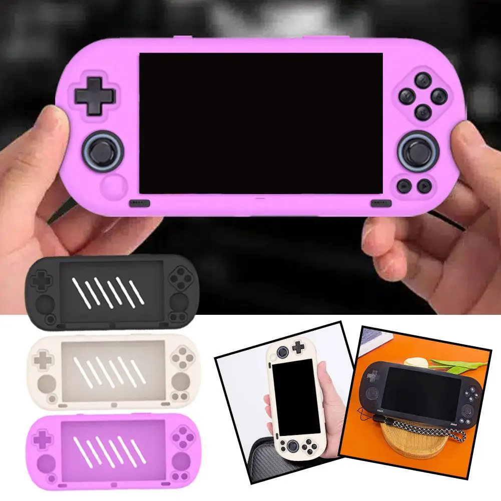 For Trimui Smart Pro 5 inch Silicone Case Game Console Drop-proof Shockproof Protective Cover For Trimui Smart Pro Accessories