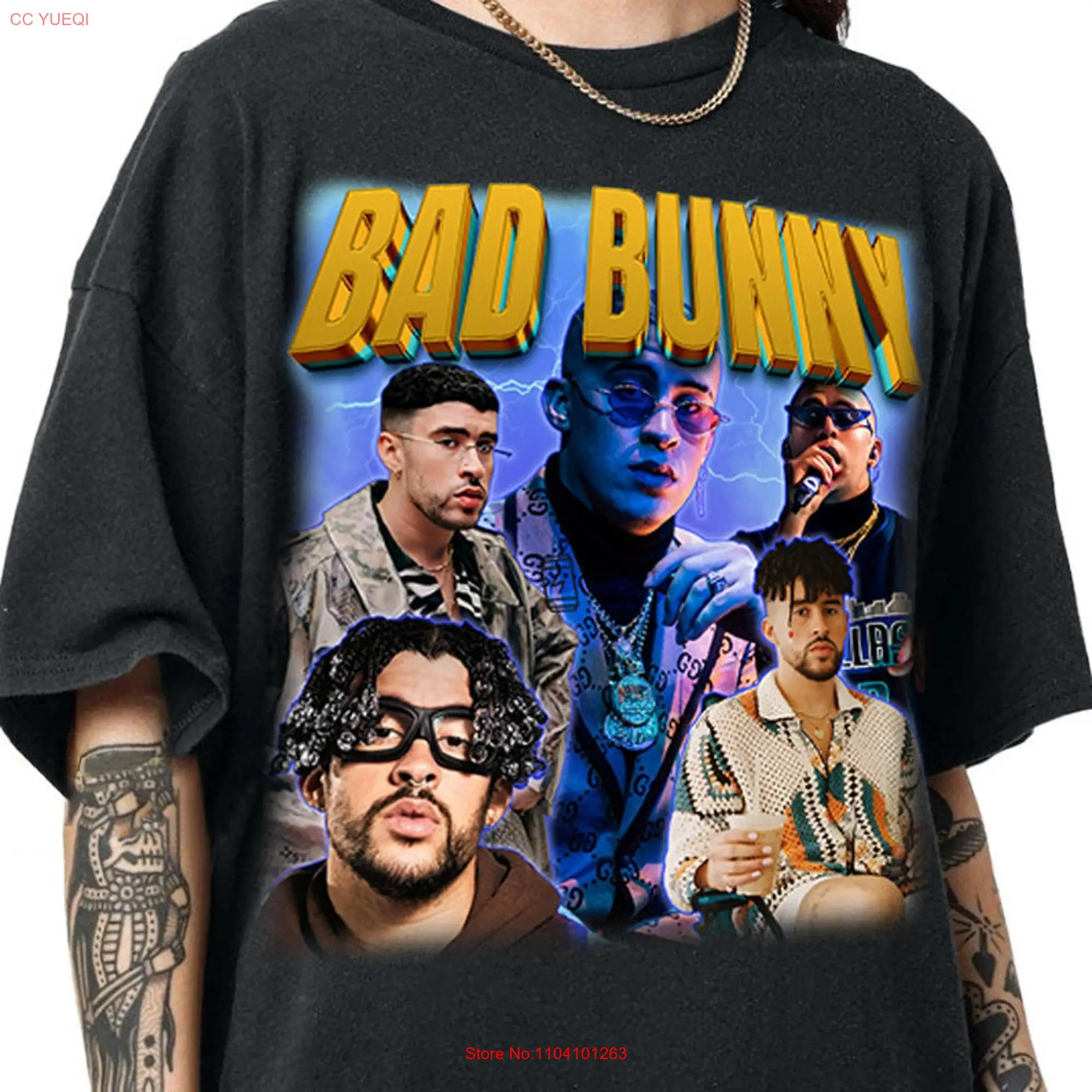 Bad Bunny Vintage ConcerT T Shirt Retro Monaco Nadie Sabe lo que va pasar manana Benito For Fan long or short sleeves