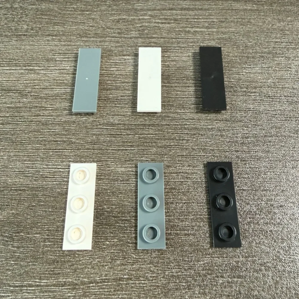MOC 10PCS Special 63864W Flat Thin 1x3 Board Plate Building Block Chassis Fixing Suitable Bricks Idea Toy Adults Holiday Gifts