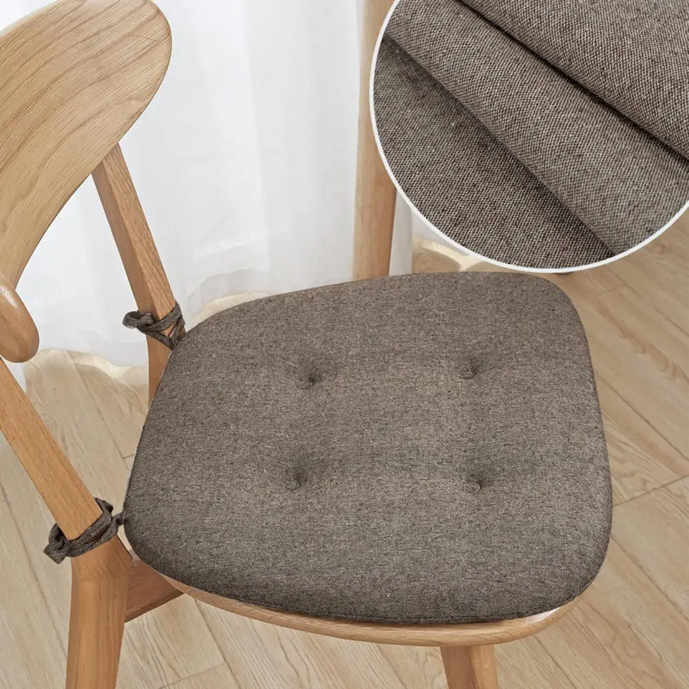 Non-slip Dining Chair Cushion Sponge Padding Chair Pad Thickened Sponge Padding Chair Cushion with Anti-slip Fixing for Home image 6