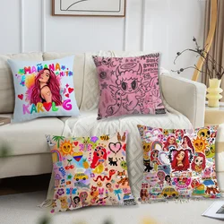 Singer K-Karol G Manana Ser a Bonito Pillow Case Living Room Sofa Cushion Cover Suitable For Home Bedroom Room Decoration