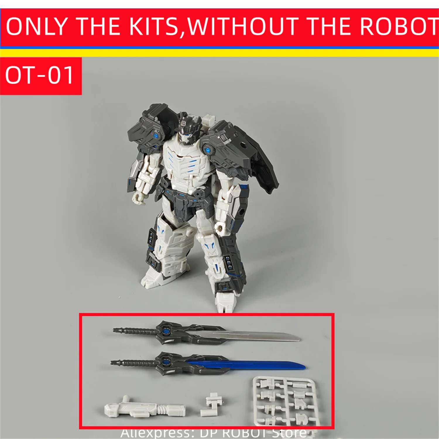 Origin Toys OT-01 Kit de actualización de cabeza blindada ABS para accesorios AOTP Prima Prime