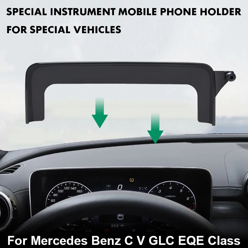 For Mercedes Benz C V GLC Class W205 W206 W447 X253 Dashboard Mount GPS Phone Holder Screen Fixed Clip Clamp Stand Accessories