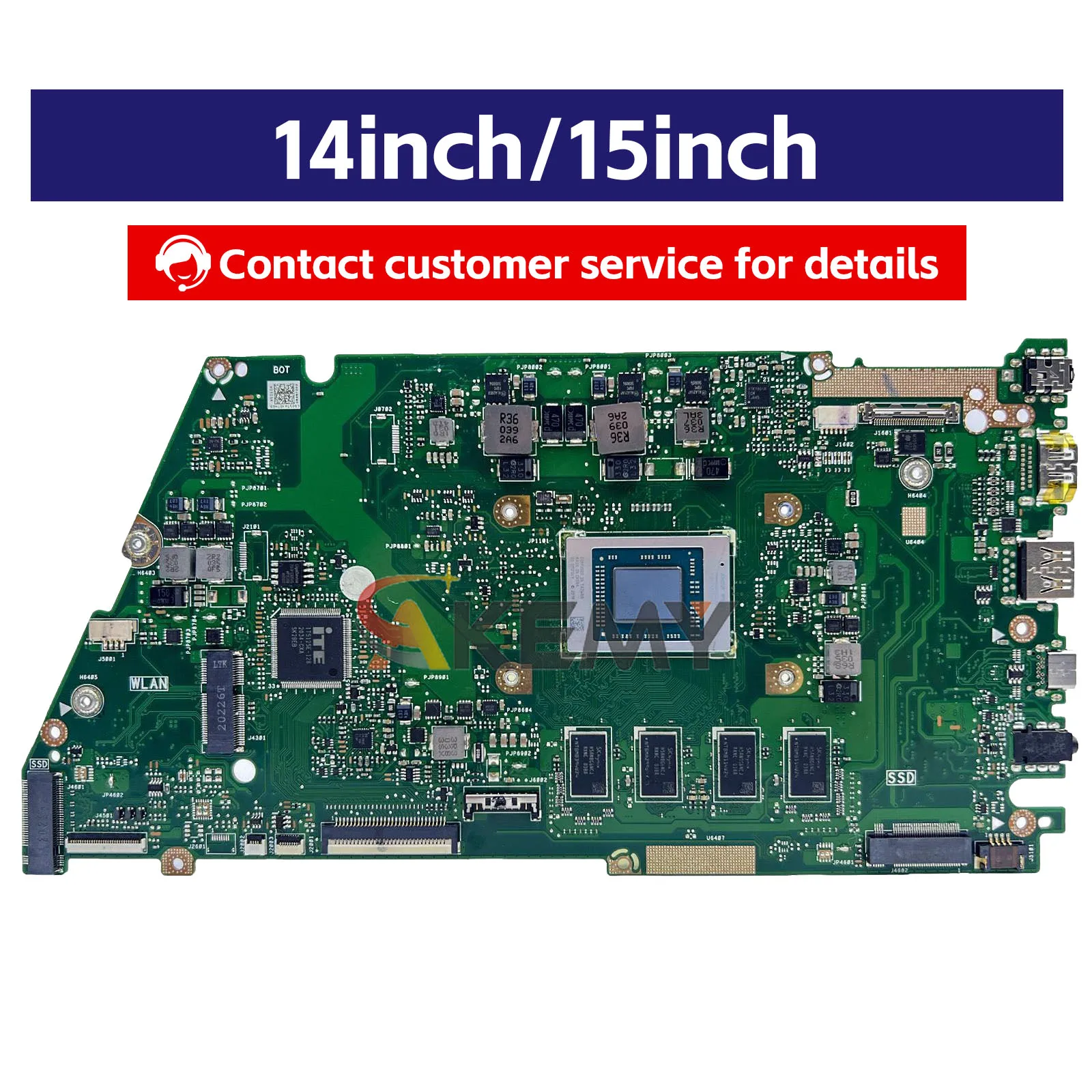 X421IA Laptop Placa-mãe Para ASUS VivoBook M4050I X421I X421IA R421I X421IAY M4600I Mainboard Com R3 R5 R7 CPU 100% testes OK