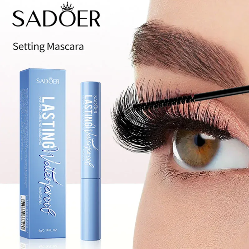 防水マットマスカラ長くする 4D カーリングマスカラ長持ちまつげ黒繊維マスカラアイ化粧品メイクアップ