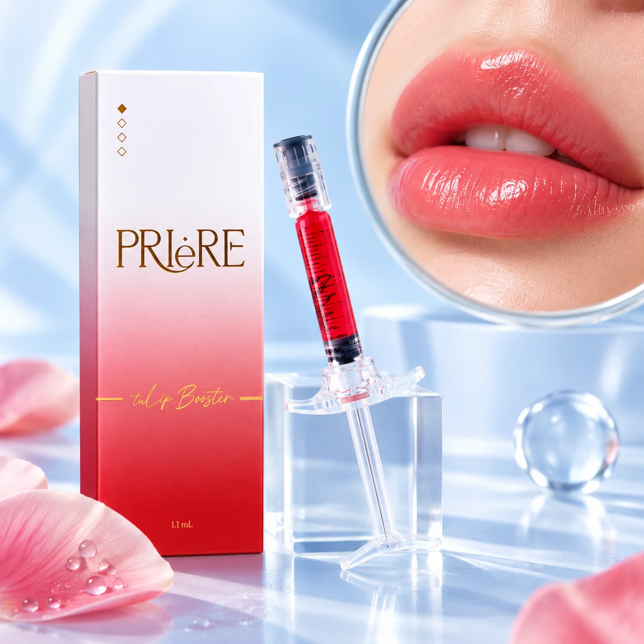 1.1ml Prefilled Lip Moisturizing Serum Syringe Lip Hydrating Glossy Infusion Cartridge for Lip Booster Long Lasting Hydration
