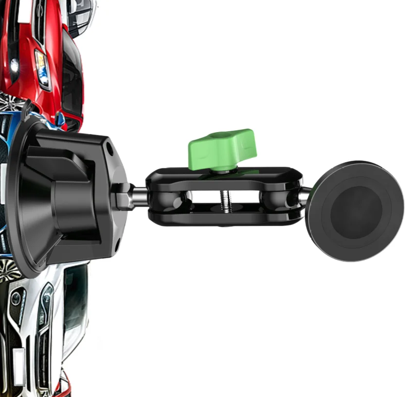 

Car Shootings Mobile Live Streaming Bracket Car Magnetic Navigation Bracket Universal Ball Head Fixed Anti Shake Stable Bracket